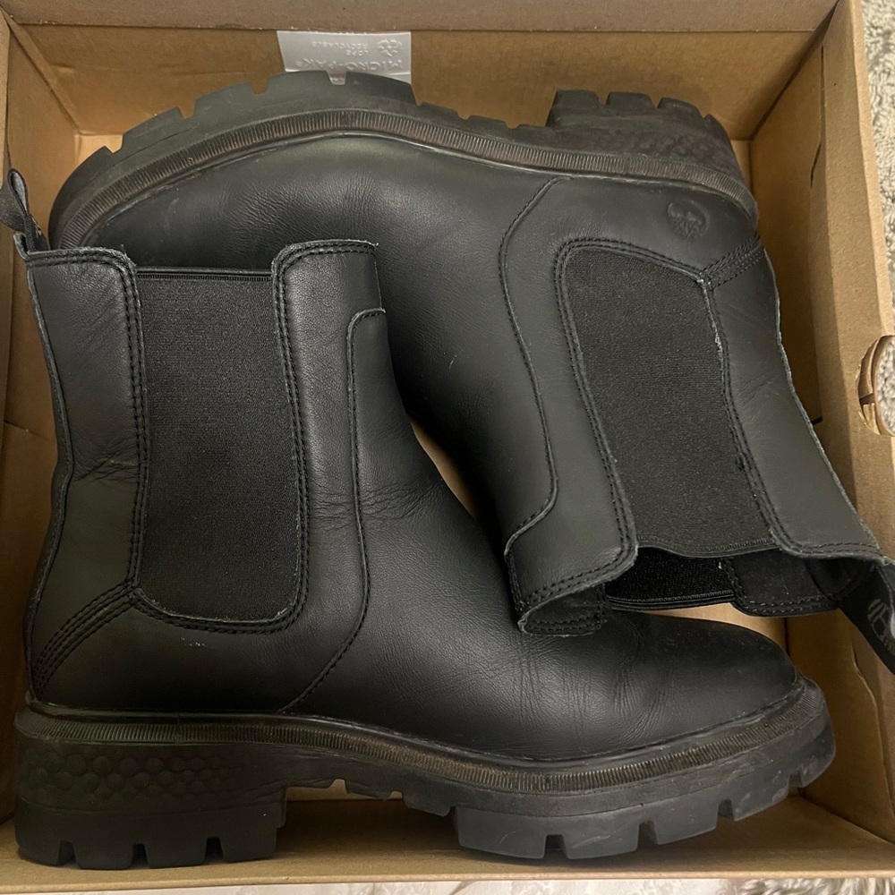 Timberland Chelsea boot, black, women’s 8